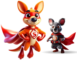 Super Roo Cartoon Character