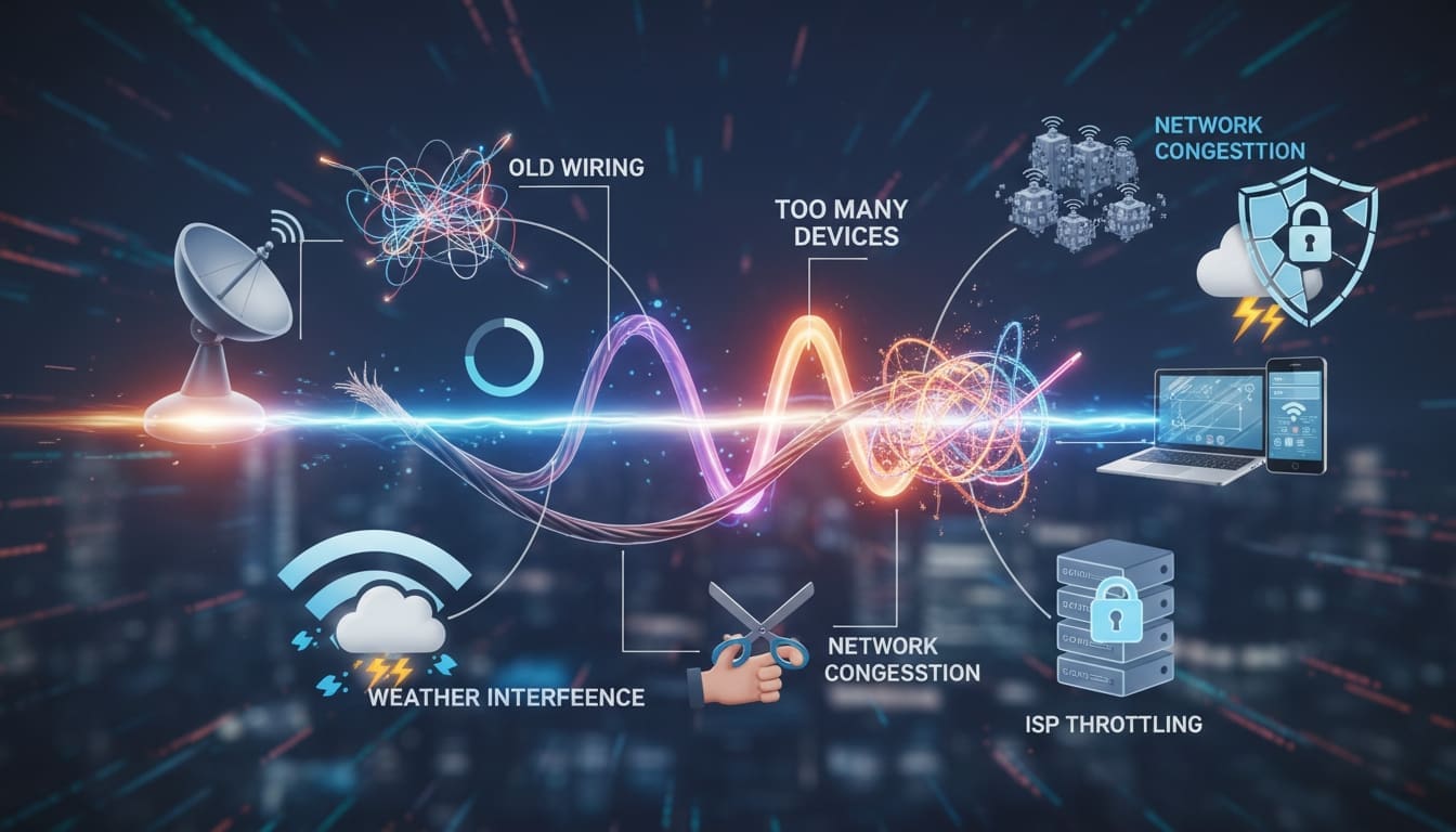 what affects your internet speed
