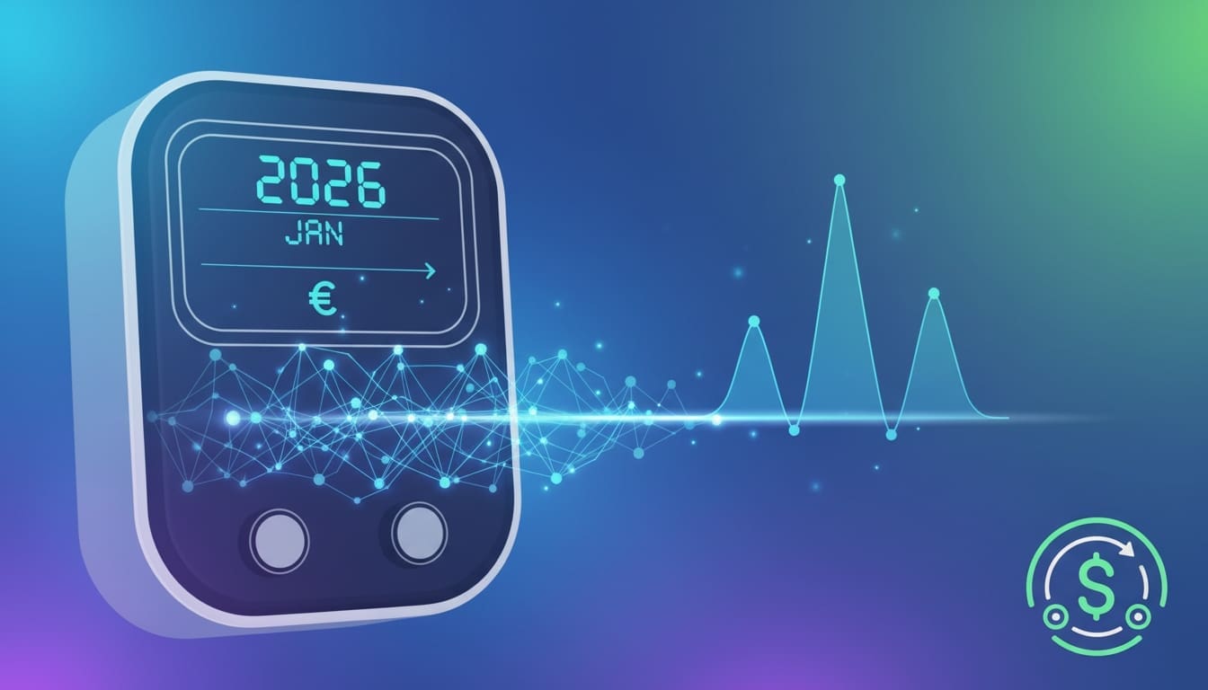 Household using smart meters and digital tools to monitor energy efficiency in modern housing.